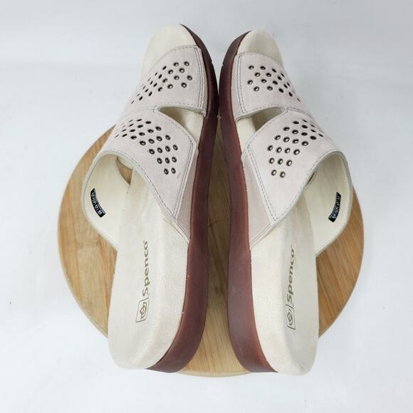 Spenco Sandals Womens 8 Twilight Slide Studded Slip On Comfort‎ Shoes - Picture 9 of 12